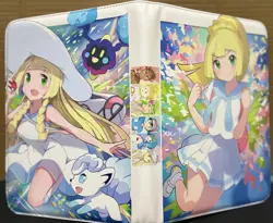 Pokemon Lillie w/ Alolan Vuplix Unofficial Binder 9 Pocket NEW ZIPPERED 360 slot - Image 4