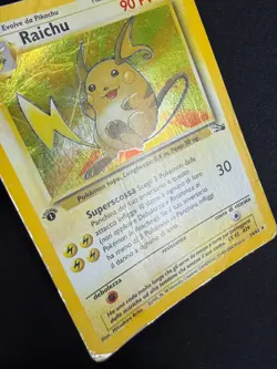 Pokemon Raichu 14/62 Fossil Rara Holo Prima Edizione Wizards ITA Carte Vintage - Image 5