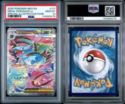 2025 POKEMON MEG EN-MEGA EVOLUTION #177 MEGA VENUSAUR EX PSA 10 - Image 3