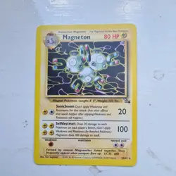 Pokemon TCG WOTC 1999 Fossil Set: Magneton 26/62 - Non-Holo Rare Card - LP - Image 1