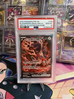 POKEMON BLOODMOON URSULUNA EX SIR 168/131 SV: PRISMATIC EVOLUTIONS HOLO PSA 10 - Image 1
