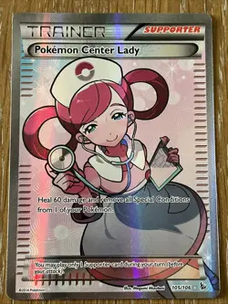 2014 Pokemon Center Lady (Full Art) 105/106 Flashfire (LP) Holo - Image 2