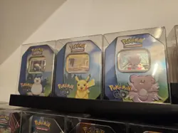Pokemon TCG : Pokemon Go 3x Tin Set - Pikachu / Blissey / Snorlax - Brand New - Image 1