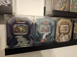 Pokemon Triple Whammy Collector Tin 3 X Art Set Australia/ New Zealand Exclusive - Image 1