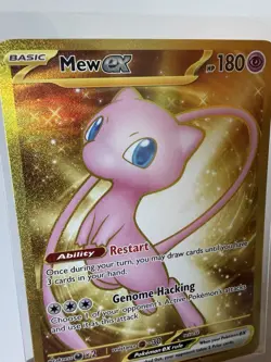 Pokemon Mew ex 205/165 Scarlet & Violet 151 Double Rare EX Full Art Holo - Image 3