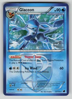 Glaceon 23/116 Rare Plasma Freeze Pokemon vLP - Image 1