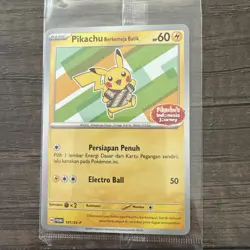 Pokemon Pikachu Berkemeja Batik 101/SV-P Stamped Indonesia Journey Promo A - Image 1