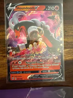 Houndoom V 021/189 Holo V Rare Darkness Ablaze Pokemon Holo Near Mint - Image 1
