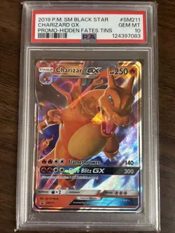 PSA 10 Pokemon Hidden Fates Promo Charizard GX SM211 - Image 1