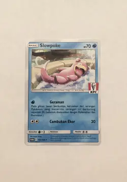 2021 Slowpoke Promo KFC/Pokemon 25th Anniversary Indonesia 183/SM-P MINT RARE - Image 2