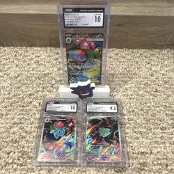 Pokemon TCG Japanese Mega Brave CGC Graded Mega Venusaur Ivysaur 2023 Lot - Image 1