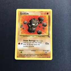 Pokemon TCG Geodude Fossil 47 Regular Unlimited Common - Image 1