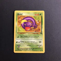 Pokemon TCG Ekans Fossil 46 Regular Unlimited Common - Image 1