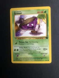Pokemon TCG Grimer Team Rocket 57 Regular Unlimited Common - Image 1