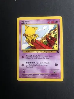 Pokemon TCG Abra Team Rocket 49 Regular Unlimited Common - Image 1