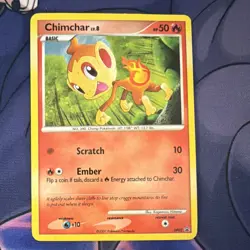 Pokemon TCG Chimchar Lv.8 DP02 Black Star Promo Holo - Image 1