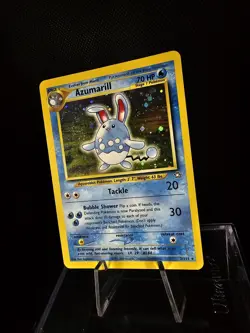 Azumarill 2/111 - Neo Genesis Unlimited Holo Rare Pokemon TCG LP - Image 2