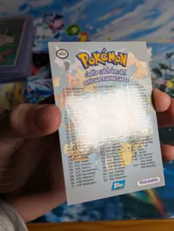 Pokemon Topps Series 1 Checklist Rainbow Foil! 🌈🔥 NM- - Image 4