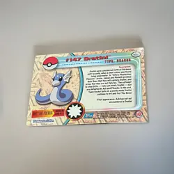 2000 Topps Pokemon TV #147 Dratini RAINBOW FOIL Series 3 - Image 4