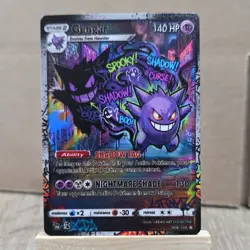 Pokemon Gengar 140 full urban art, FAN ART NON-TCG - Image 1
