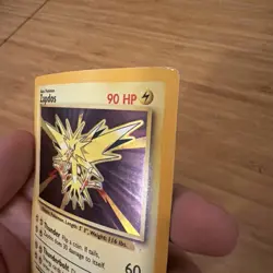 Pokemon TCG Zapdos Holo Rare Base Set 16/102 Vintage 1999 - Image 1