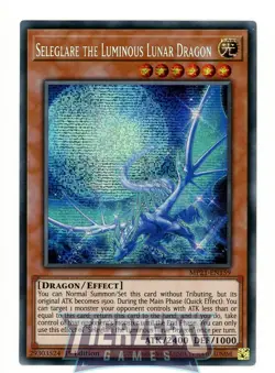 Yugioh MP21-EN159 Seleglare the Luminous Lunar Dragon Secret Rare 1st Edition - Image 1