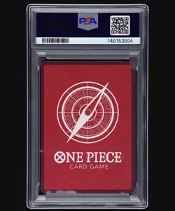 2022 One Piece Monkey D Luffy OP01-003 Pre-Errata Alt Art Leader Card PSA 9 - Image 2