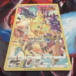 Pikachu (Secret) 160/159 Crown Zenith Full Art Holo Pokemon Card - Image 3