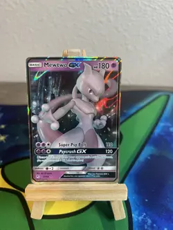 Pokemon Mewtwo GX Holo Ultra Rare TCG Card Hidden Fates 31/68 - Image 1