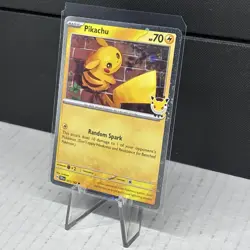 2026 Pokemon Pikachu Stamped Pokemon Day 30th Anniversary Promo Card 051/162 💎 - Image 2