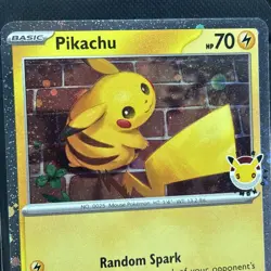 2026 Pokemon Pikachu Stamped Pokemon Day 30th Anniversary Promo Card 051/162 💎 - Image 5