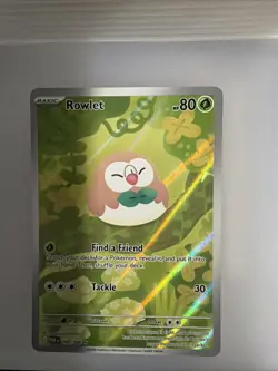 Pokemon TCG Rowlet POR 090/088 Holo IR Card Perfect Order - Image 1