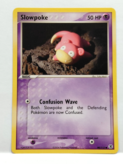 2004 POKEMON SLOWPOKE 80/112 BASIC CARD - Image 1