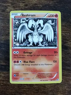 Pokemon Legendary Treasures Reshiram 28/113 Holo Card - Image 1