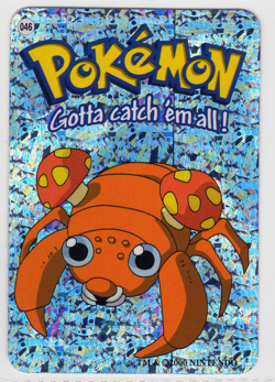 Paras #046 - Vintage Pokemon Vending Prism Holo Sticker Card 2000 Nintendo - Image 1