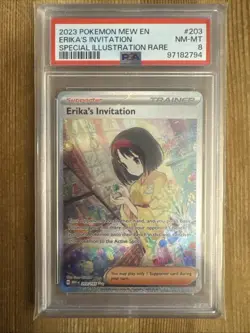 Erika's Invitation - 203/165 - Pokemon 151 Special Illustration Rare Card PSA 8 - Image 1