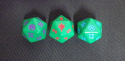 LOT OF 3 LEO RAPH DON TEENAGE MUTNT NINJA TURLES D20 DIE MAGIC MTG PRERELEASE - Image 2