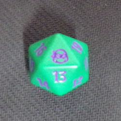 DONATELLO TEENAGE MUTNT NINJA TURLES D20 DIE SPINEDOWN PRERELEASE TMNT PURPLE - Image 1