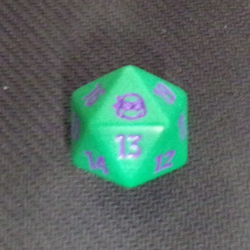 DONATELLO TEENAGE MUTNT NINJA TURLES D20 DIE SPINEDOWN PRERELEASE TMNT PURPLE - Image 3