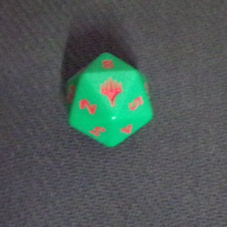 RAPHAEL TEENAGE MUTNT NINJA TURLES D20 DIE SPINEDOWN MTG PRERELEASE TMNT RED DIE - Image 5