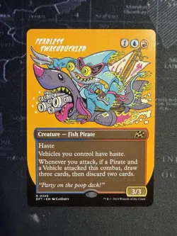 x1 Fearless Swashbuckler - Borderless R MTG Aetherdrift M/NM, English - Image 1