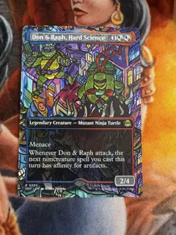 MTG Don & Raph, Hard Science(#205) Borderless - Teenage Mutant Ninja Turtles - Image 1