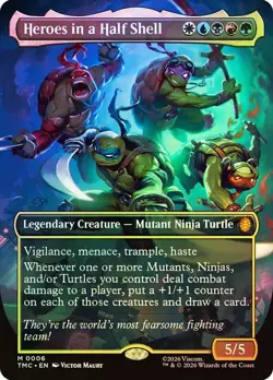 Foil Heroes in a Half Shell #0006 (Borderless) [TMNT] MTG - Image 1
