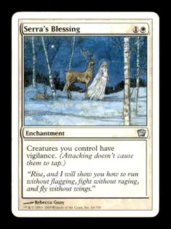 Serra's Blessing LP Light Play Ninth Edition MTG [8079] - Image 1