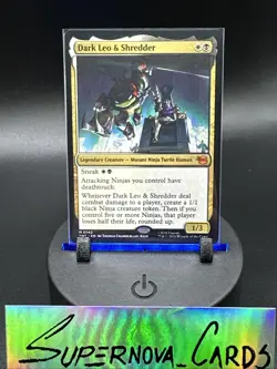 Dark Leo & Shredder Teenage Mutant Ninja Turtles Regular Mythic MTG NM - Image 1