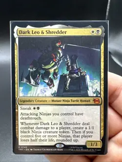 Dark Leo & Shredder Teenage Mutant Ninja Turtles Regular Mythic MTG NM - Image 2