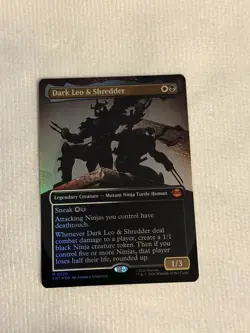 Dark Leo & Shredder (Borderless) Teenage Mutant Ninja Turtles Foil - Image 2