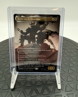 Dark Leo & Shredder - NON FOIL - Borderless Eng Magic the Gathering MTG - Image 1