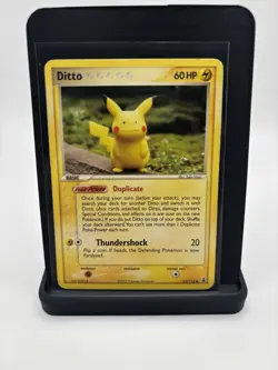 Pokemon TCG - Ditto (Pikachu) 63/113 EX Delta Species - DMG - Image 1