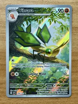 Pokemon Vibrava 206/191 Surging Sparks Illustration Rare Full Art Holo - NM/Mint - Image 1